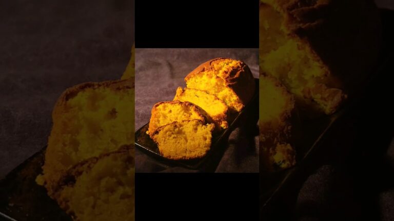 カボチャのパウンドケーキ ホットケーキミックスでハロウィンに簡単お菓子 #shorts #ホットケーキミックス #ハロウィン