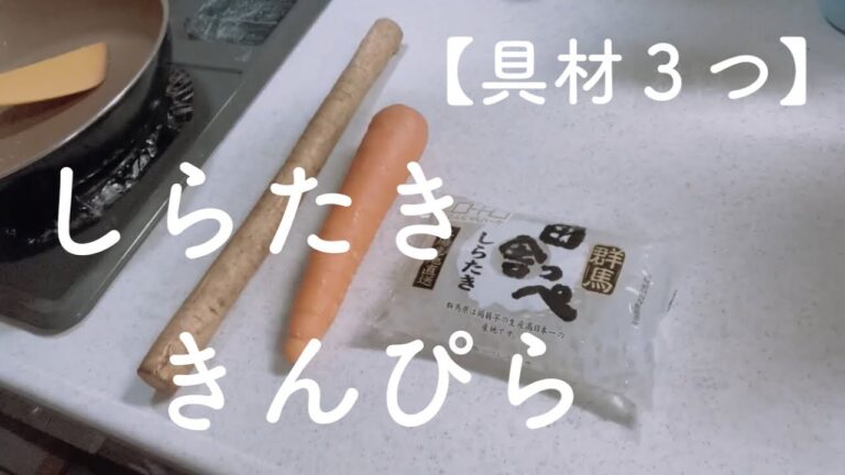 【痩せおかず】しらたききんぴら【かさ増し】