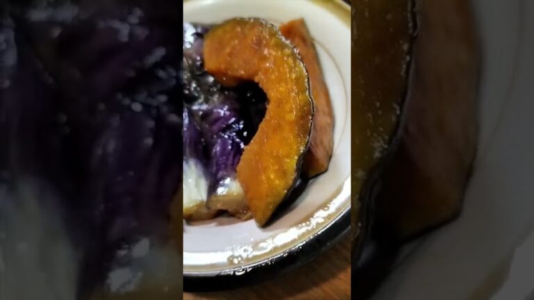 なすとかぼちゃの揚げびたし　22 08 22