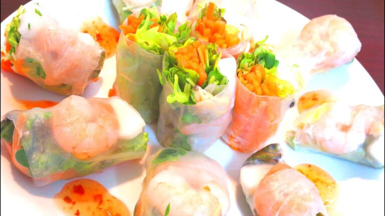 生春巻き 作り方（巻き方）Fresh Spring Roll Recipe【パンダワンタン】
