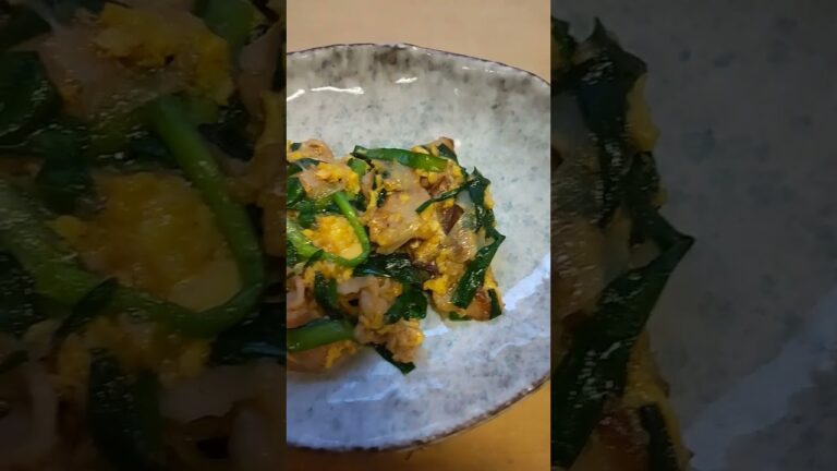 今週の賄いは、店長担当です😊豚肉卵炒め。【とよしまちゃん】