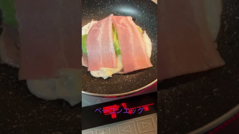 2022年12月27日#今日の朝食#お弁当のおかず #ベーコンエッグ#ずぼら主婦