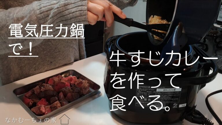 【山善 EPCA-250M】【料理動画 】【その四 】牛すじカレー