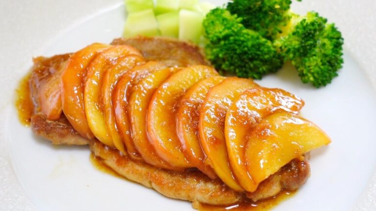 超絶品！ポークソテー・アップルソース｜豚の生姜焼き・りんごのソース｜Sauteed Pork with Apple Ginger Sauce