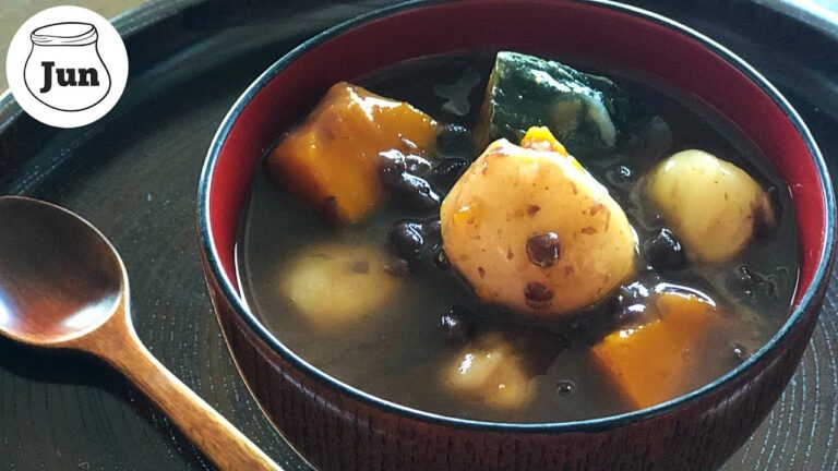 【冬至に漬物と一緒に食べたい！】信州のかぼちゃ団子（おしるこ）の作り方｜信州の冬景色