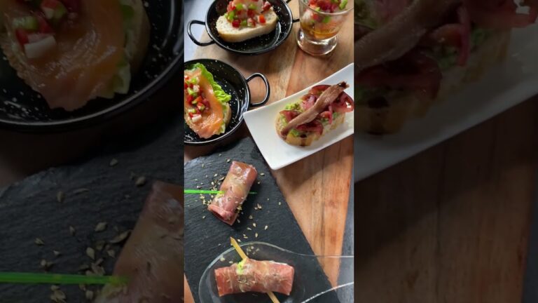 ベーシック・ピンチョスレッスン #スペイン料理 #スペイン料理 #スペイン旅行 #料理教室 #スペイン留学