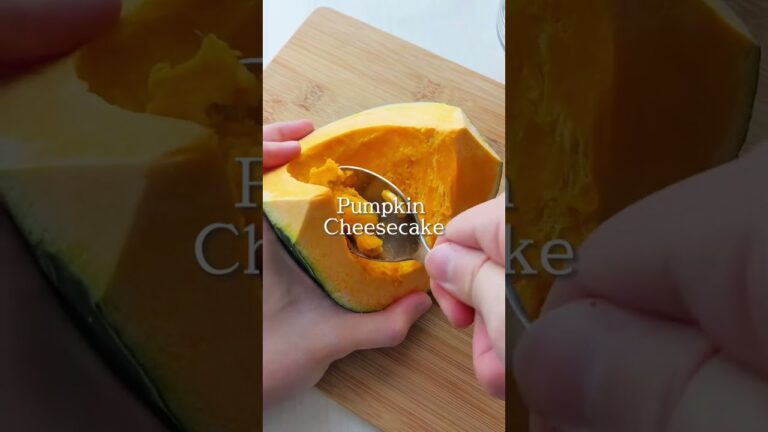 【今旬スイーツレシピ】かぼちゃチーズケーキ #shorts