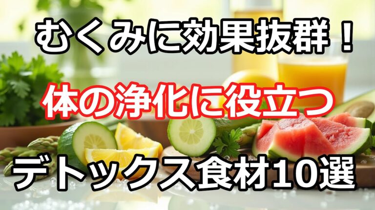 【完全ガイド】体の毒素を排出！むくみに効く最強デトックス食材10選