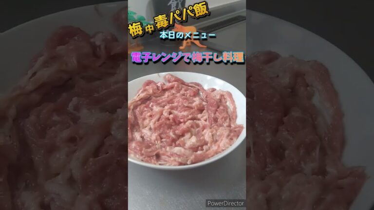 梅干し料理#shorts#簡単料理 #失敗しない #電子レンジ #さっぱり#豚肉レシピ#火使わない