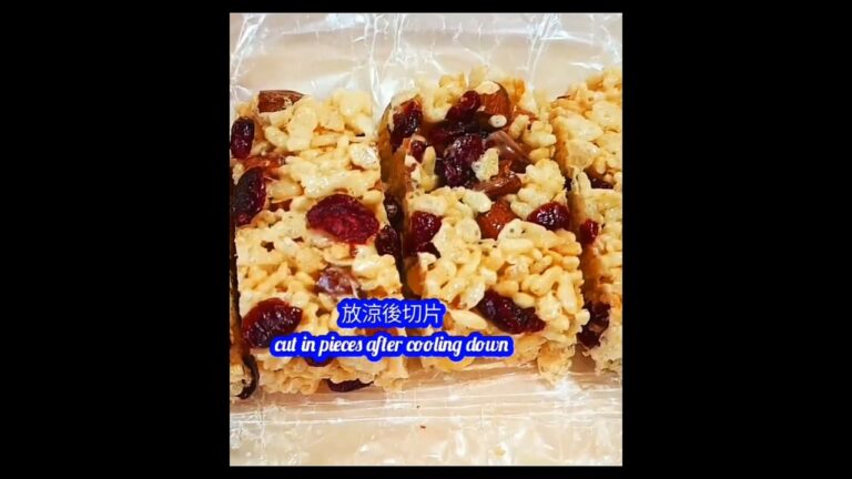 簡易乾果果仁米香餅 Easy Fruit & Nut Rice Crispy Bar
