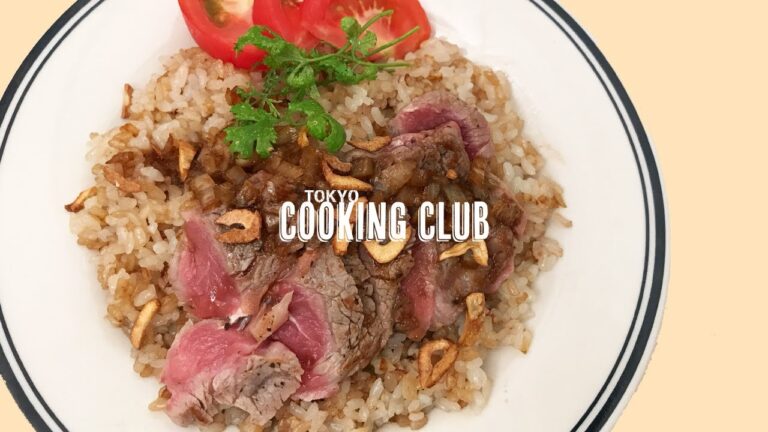 ガーリックライスの作り方【ステーキの焼き方も解説】フライパンで簡単、キャンプでオススメ