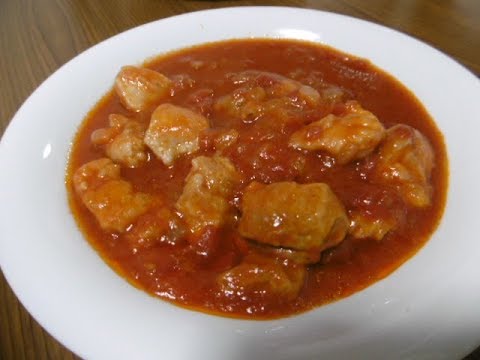 【レシピ】鶏もも肉のトマト煮込み　圧力鍋で加圧10分
