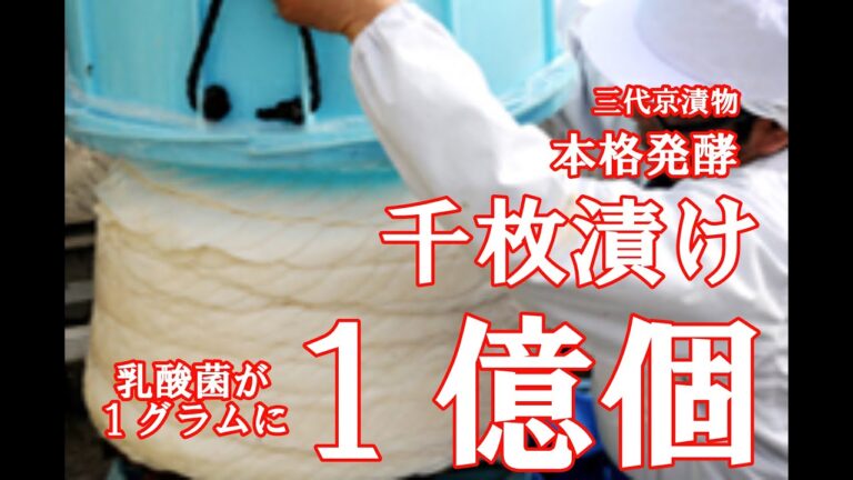 本格発酵千枚漬が論文で本格発酵している唯一の千枚漬と発表されました。