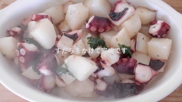 【料理】タコと山芋の炒め物