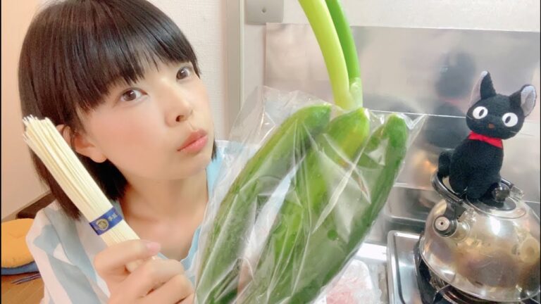 ジャージャーそうめん作る