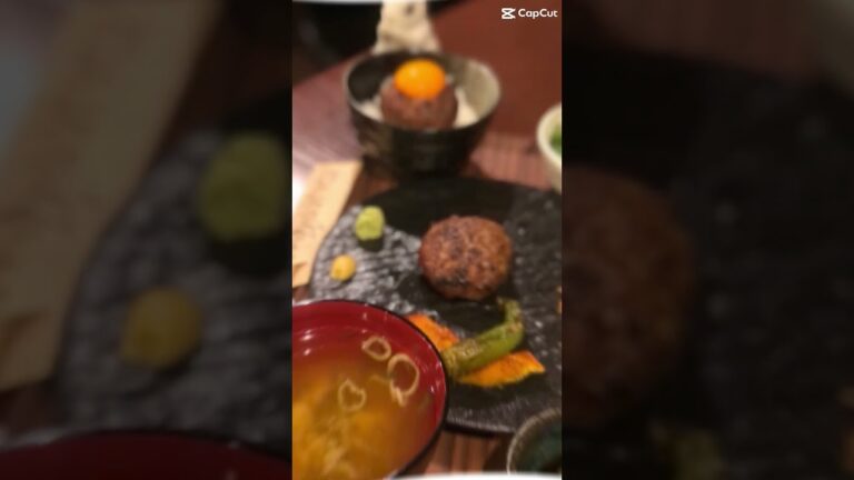 12/11 today's secret menu #今日の裏メニュー 生ワサビと和がらしと和風玉ねぎソースの和風薬味ダレ　#近江牛 #塩で食べるハンバーグ #ハンバーグ専門店 #グルテンフリー