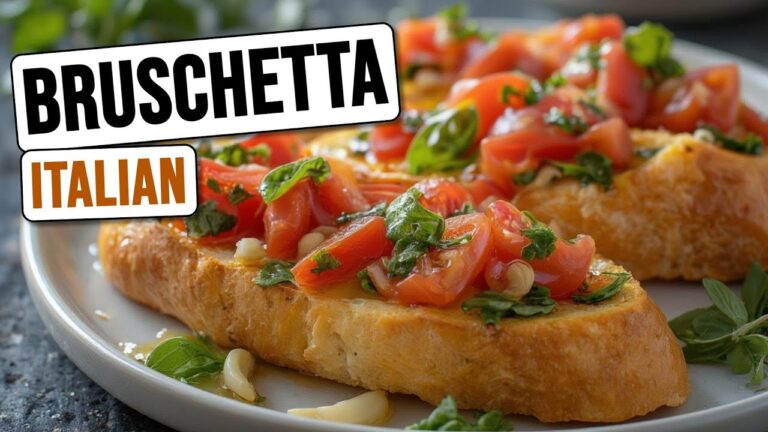 the BEST Italian Bruschetta Recipe (Super Easy) | How to Make Italian Bruschetta