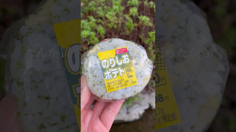 ローソンストア100の、のりしおポテト（おにぎり）