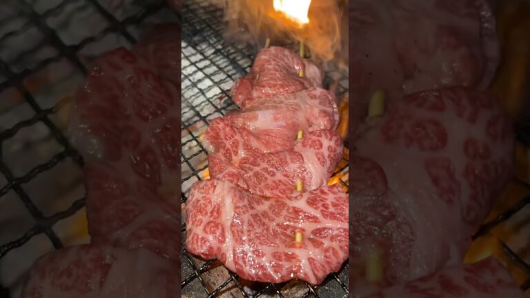 A5 WAGYU Scallops Garlic 【Camping Food】#shorts