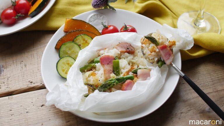 おこげカリカリ！ アスパラ ベーコンの 焼き チーズ リゾット のレシピ 作り方