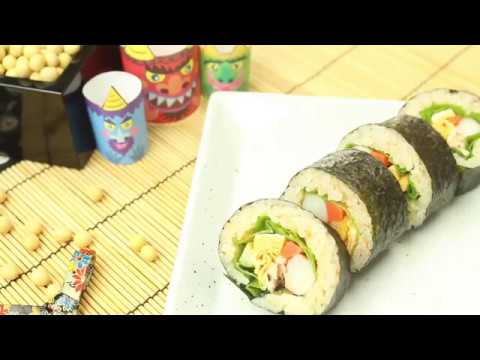 人参酢飯の太巻き