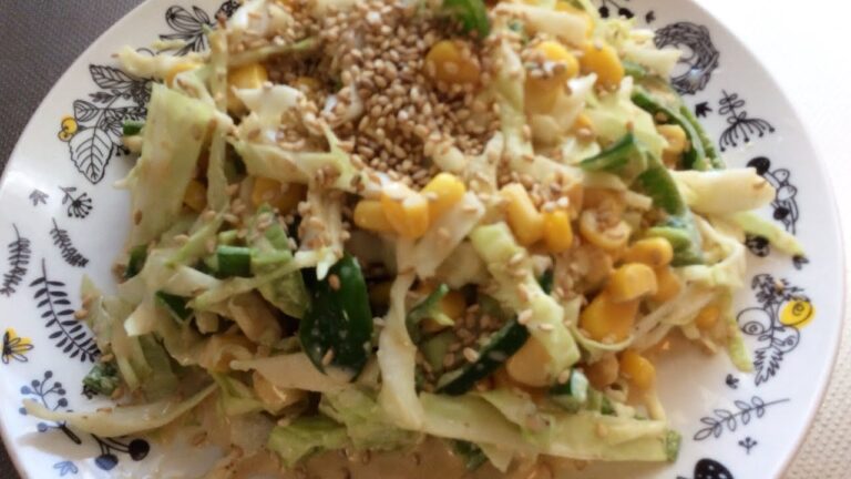 キャベツとピーマンの和風コールスロー