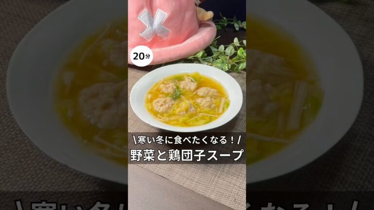 野菜たっぷりの鶏団子スープ　#料理 #簡単レシピ #アラサー #独身 #スープ#野菜