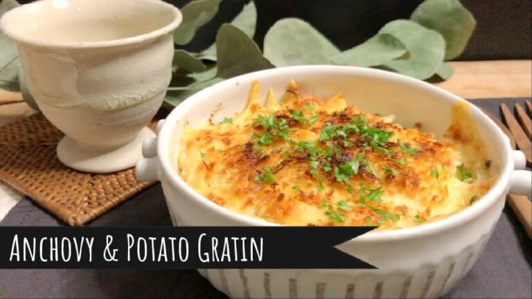 Anchovy & Potato Gratin / アンチョビとじゃがいもの重ねグラタン