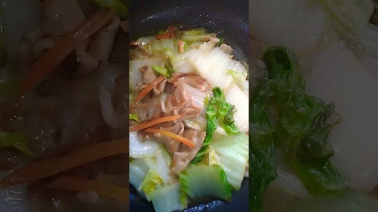 白菜と豚肉のうま煮