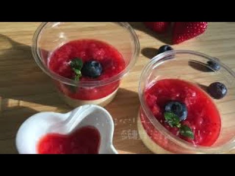 低糖質ミルクプリン〜苺ソース〜