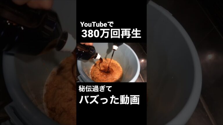 YouTubeで380万回再生された、秘伝のタレ作り方の動画がこちら！#shorts #焼肉