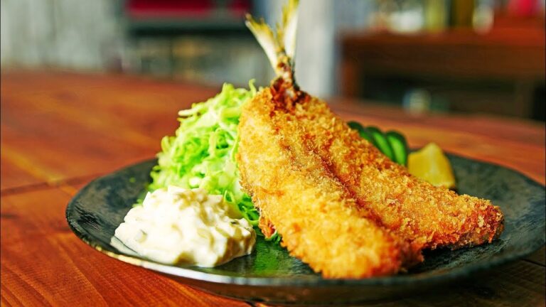 【サクサク！】アジフライの作り方　〜鯵(あじ)のさばき方「背開き」から〜 ~ fried horse mackerels【魚の捌き方】【料理レシピはParty Kitchen🎉】
