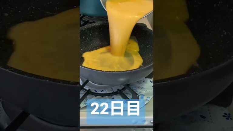 100日後に完璧なふわふわオムライスを作るお兄さん【22日目】 #omelet #shorts