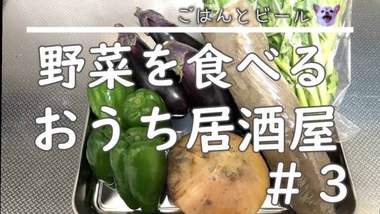 【おうち居酒屋】野菜をたくさん使って作る野菜おつまみ【ビールがすすむ】