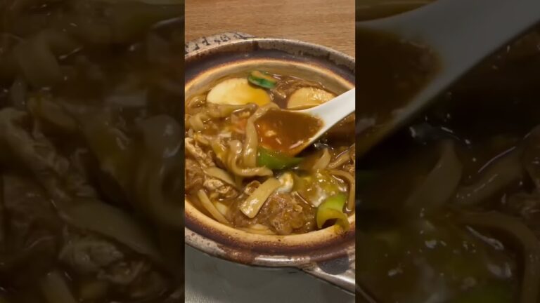 名古屋濃厚味噌煮込みうどん　大須　丁字屋 #shorts #名古屋グルメ #味噌煮込みうどん