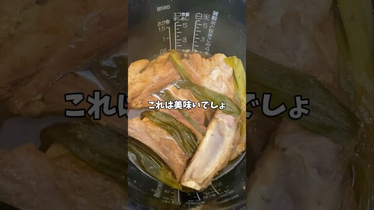 【簡単レシピ】炊飯器でスペアリブ煮込んでくよ！！#炊飯器