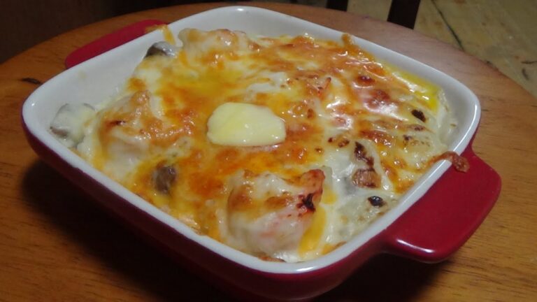 簡単！超美味しい！【海老と玉葱とマッシュルームのドリア】を作って食べました！