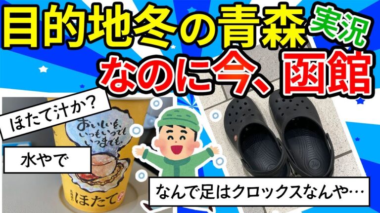 【旅スレ】ワイ、フラリと雪遊びをしに行く。名古屋から青森なのに帰りは北海道を経由するはめに【ゆっくり2ch】