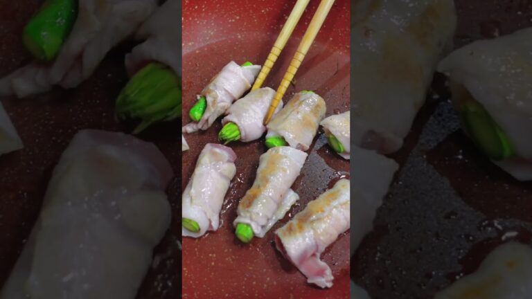豚肉アスパラ巻き🥓 #japanesefood #cooking #ズボラ料理 #レシピ動画 #料理 #料理動画 #時短レシピ #時短料理 #簡単レシピ #ずぼら飯