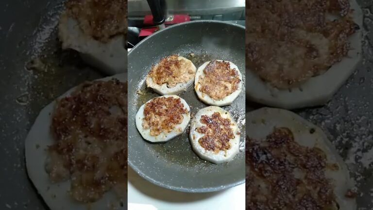 レンコン肉詰め