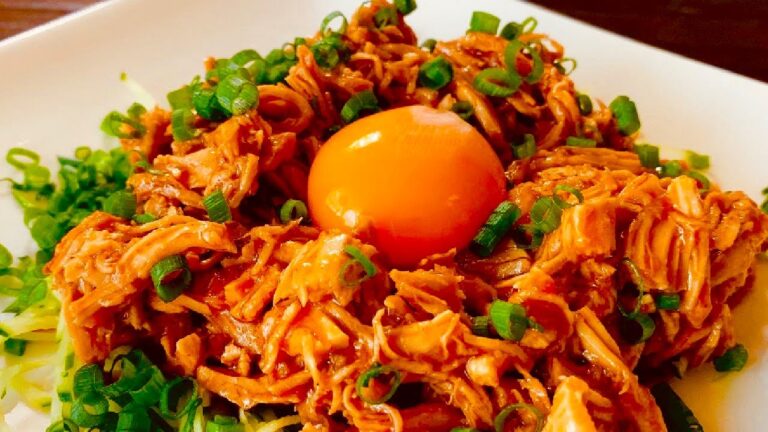 【鶏胸肉の一番美味しい食べ方】《食べ過ぎ注意》 よだれ鶏胸ユッケ ダイエット中にも最適