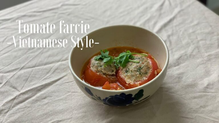 ベトナム風トマトファルシー/Vietnamese style tomato  farcie