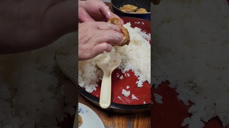 今日は朝からいなり寿司を作ってます #shorts