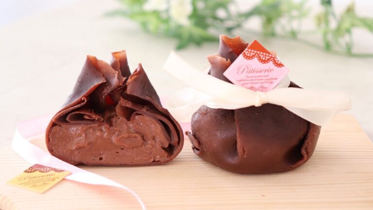 フライパンでチョコムースクレープ chocolate moose crepe 【ホワイトデーレシピ】White Day