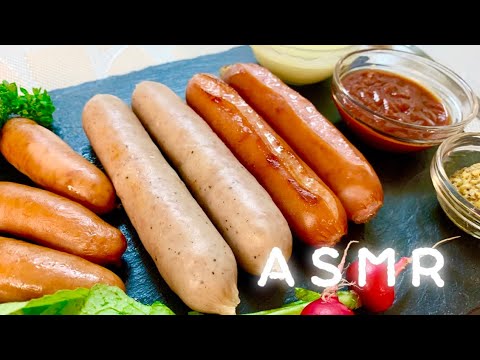 【ASMR】Johnsonville【咀嚼音】肉汁ぽたぽた！！ジョンソンヴィルとシャウエッセン 【eating sound】【モッパン】【먹방】　【MUKBANG】