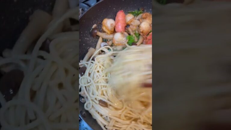 今日は自己流和風焼き明太子パスタ