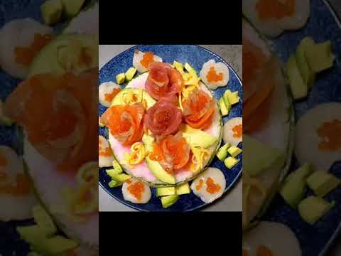 【作ってみた】ちらし寿司じゃないよ？寿司ケーキだよ？～Sushi cake～ #shorts