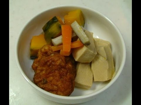 『高野豆腐とカボチャの煮物』の作り方