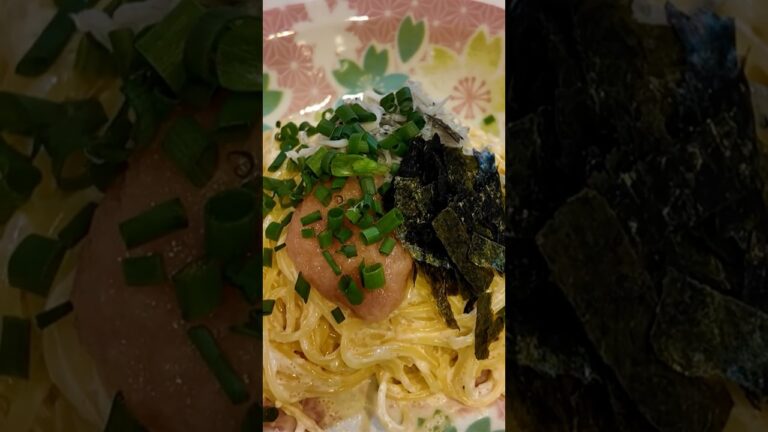 【社会人男性】絶品明太クリームパスタ作ってみた！ #vlog #shorts #料理男子 #料理 #vlogs #明太子 #明太子パスタ