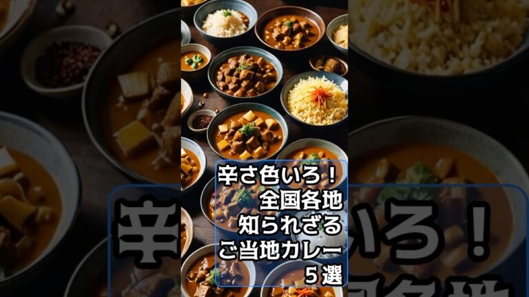 辛さ色いろ！全国各地の知られざるご当地カレー５選　#shorts #変わり種カレー #ご当地カレー #ご当地の食 #食の雑学
